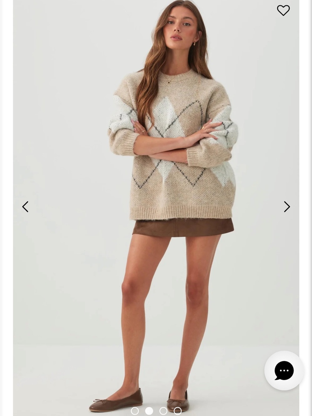 Ardene Oversized Geometric Sweater